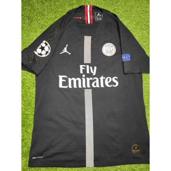 Mbappe Psg Paris Saint Germain Jordan PLAYER ISSUE 2018 2019 Soccer Jersey M - Picture 2 of 12